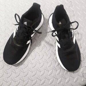 ADIDAS RUNFALCON  2.0 RUNNING SHOES BLACK SIZE 6 BIG BOYS/ WOMEN 8